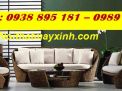 Bàn ghế lục bình tự nhiên