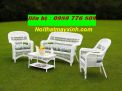 Bàn ghế mây tự nhiên
