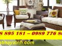 Bàn ghế lục bình tự nhiên