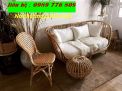 Bàn ghế mây tự nhiên