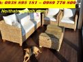Bàn ghế lục bình tự nhiên