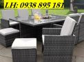 sofa nhựa giả mây