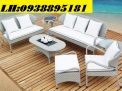 sofa nhựa giả mây