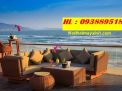 Sofa mây ngoài trời
