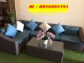 Bàn ghế nhựa giả mây, sofa ngoài trời