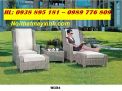 Ghế hồ bơi mây tre đan