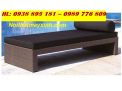 Ghế hồ bơi mây tre đan