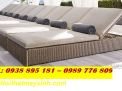 Giường nằm hồ bơi mây nhựa