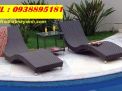 Ghế hồ bơi nhựa giả mây