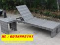 Ghế hồ bơi nhựa giả mây