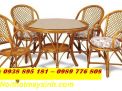 Bàn ghế mây tự nhiên