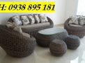 Bàn ghế nhựa giả mây, sofa ngoài trời