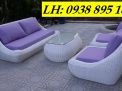 Sofa mây ngoài trời