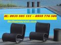 Giường nằm hồ bơi mây nhựa