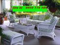 Bàn ghế mây thật