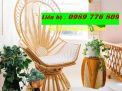 ghế mây thư giãn con công