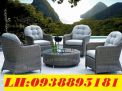 Sofa mây ngoài trời