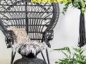 ghế mây thư giãn con công