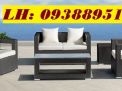 sofa nhựa giả mây