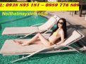 Giường nằm hồ bơi mây nhựa