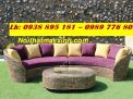 Bàn ghế lục bình tự nhiên